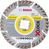 Bosch - X-LOCK - Standard Seri Genel Yapı Malzemeleri İçin Elmas Kesme Diski 125 mm - 1