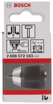 Bosch - 1-10 mm - 3/8''-24 Anahtarsız Mandren - 2