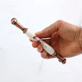 Termessos Gerçek Porselen Eskitme Antik Bakır 160 mm Mobilya Mutfak Dolap Kulpu Kulbu Kulpları thumbnail 3