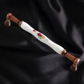 Termessos Gerçek Porselen Eskitme Antik Bakır 192 mm Mobilya Mutfak Dolap Kulpu Kulbu Kulpları - 7