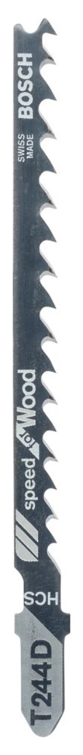 Bosch - Hızlı Kesim Serisi Ahşap İçin T 244 D Dekupaj Testeresi Bıçağı - 5'Li Paket thumbnail 1