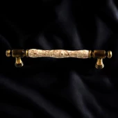 Afrodisyas Gerçek Porselen Eskitme Antik Kahve 160 mm Mobilya Mutfak Dolap Kulpu Kulbu Kulpları thumbnail 5