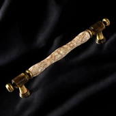 Afrodisyas Gerçek Porselen Eskitme Antik Kahve 160 mm Mobilya Mutfak Dolap Kulpu Kulbu Kulpları thumbnail 6