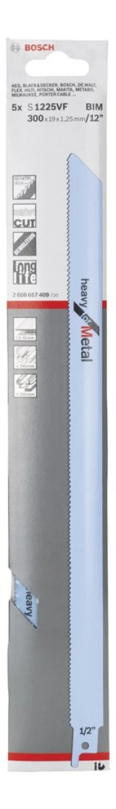 Bosch - Heavy Serisi Metal için Panter Testere Bıçağı S 1225 VF - 5'li thumbnail 2