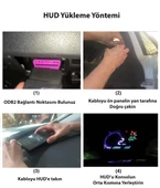 DailyTech G10 Otomatik Hud Ekran Araba Projektör Alarmı Hız Göstergesi - 7