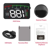 DailyTech G10 Otomatik Hud Ekran Araba Projektör Alarmı Hız Göstergesi - 6