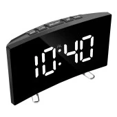 DailyTech Oval Dijital Masa Saati Alarm Termometre Zaman - - 10