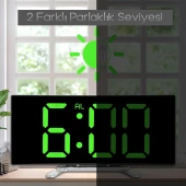 DailyTech Oval Dijital Masa Saati Alarm Termometre Zaman - - 12