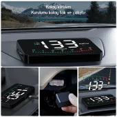 DailyTech G10 Otomatik Hud Ekran Araba Projektör Alarmı Hız Göstergesi - 8