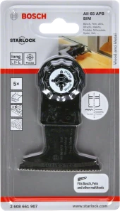 Bosch - Starlock - AII 65 APB - BIM Ahşap ve Metal İçin Daldırmalı Testere Bıçağı 5'li - 2