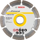 Bosch - Ekonomik Seri 9+1 Genel Yapı Malzemeleri İçin Elmas Kesme Diski 125 mm thumbnail 1