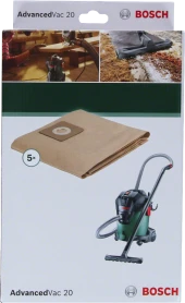 Bosch - Elektrikli Süpürgeler İçin Kağıt Toz torbası - (AdvancedVac 20 için uygun) thumbnail 2