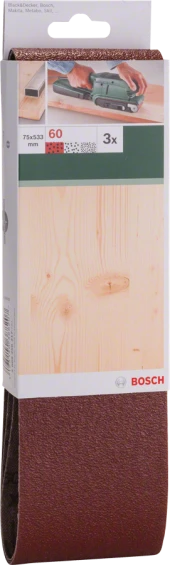Bosch - Tank Zımpara Kağıdı 3'lü, 75 x 533 mm 60 Kum thumbnail 2