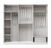 ANAMUR MDF 6 KAPILI DOLAP thumbnail 2