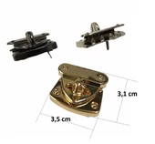 Çanta Tokası, Çanta Kilidi BM20 3,5cm 1 Adet Deri Hobi thumbnail 3