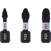 Bosch - Impact Control Serisi Vidalama Ucu PZ*25 mm 3'lü Set (PZ1/2/3) thumbnail 1