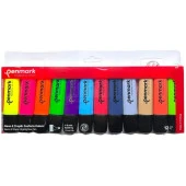 Penmark Fosforlu Kalem 12 Renk Set 6 NEON + 6 TROPİK - 1