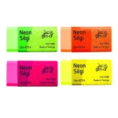 Gen-Of No:24 Pvc Free Orta Boy Neon Silgi (GEN-6724) 3 Adet thumbnail 2