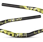 Lunje Alüminyum 31.8 780 mm Riser Mtb Gidon Bisiklet Gidonu Siyah Sarı - 2