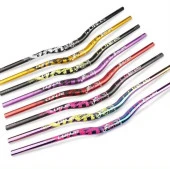 Lunje Alüminyum 31.8 780 mm Riser Mtb Gidon Bisiklet Gidonu Siyah Sarı - 5