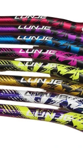 Lunje Alüminyum 31.8 780 mm Riser Mtb Gidon Bisiklet Gidonu Mavi Siyah thumbnail 3