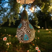 Damla Desenli Su Kabağı Bahçe Aydınlatması - 1