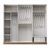 DEMRE MDF 6 KAPILI DOLAP thumbnail 2