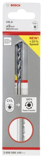 Bosch - cyl-5 Serisi, Blue Granite Turbo Beton Matkap Ucu, 5*100 mm - 2