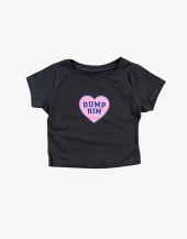 Dump Him Kadın Crop Tişört - 1