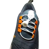 LUCKY KIRÇIRLI Yuvarlak KİLİTLİ Bağcık 100 cm BEYAZ - 1