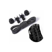 LUCKY PolLy Model Yuvarlak KİLİTLİ Bağcık 100 cm KIRÇIRLI SİYAH thumbnail 1