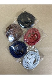 LUCKY KIRÇIRLI Yuvarlak KİLİTLİ Bağcık 100 cm BEYAZ thumbnail 4