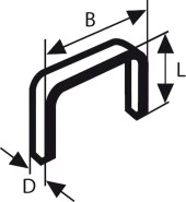 Bosch - Zımba Teli Tip 53 11,4*0,74*14 mm - 1