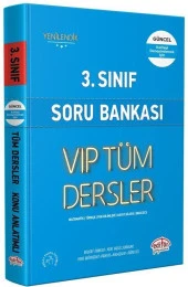 3. Sınıf VİP Tüm Dersler Soru Bankası Editör Yayınları - 1