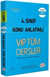4. Sınıf VİP Tüm Dersler Konu Anlatımlı Editör Yayınları - 1