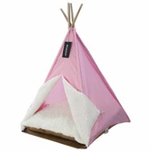 Bedspet Büyük Kedi ve Küçük Irk Köpek Çadırı Pembe 60x60x80 Cm - 1