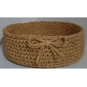 KAĞIT İPLİK HASIR SEPET DEKORATİF SEPET - 1