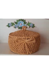 Hasır Sepet Kağıt İplik Sepet - 2