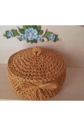 Hasır Sepet Kağıt İplik Sepet - 3