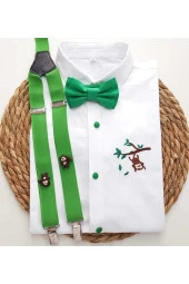 Kukuli Konseptli Askı Papyon Gömlek - 1