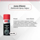 Brio Elektronik Kart Devre Soket Kablo Oksit Temizleyici Sprey 200 Ml Yağsız 2'li Paket thumbnail 2