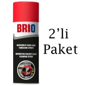 Brio Motosiklet Kask İçi, Kask Camı Temizleme Spreyi 200Ml 2'li Paket thumbnail 1