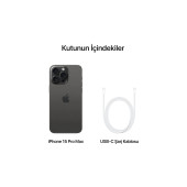 Apple iPhone 15 Pro Max 256 GB Siyah Titanyum (İthalatçı Garantili) - 5