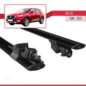 MG HS 2018 ve Sonrası ile Uyumlu HOOK Model Anahtar Kilitli Ara Atkı Tavan Barı SİYAH - 4