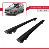 Ford Tourneo Courier 2017-2022 Arası ile uyumlu HOOK Model Anahtar Kilitli Ara Atkı Tavan Barı SİYAH - 2