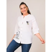 BÜYÜK BEDEN KADIN GÖMLEK thumbnail 2