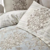 Cotton Box Saten Terry Bej Çift Kişilik Nevresim Takımı - 2