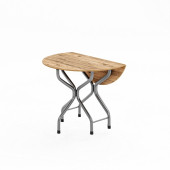 Eportatif Mutfak Masa Bahçe Yemek Masası Çam Yuvarlak 1388 thumbnail 1