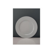 Kütahya Porselen Inci 6 Adet 21 cm Pasta Tabağı Dekorsuz - 1