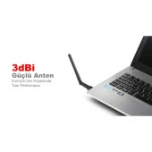 DARK DK-NT-WDN153 150 MBPS 1x3DBI USB WIRELESS ADAPTÖR thumbnail 2